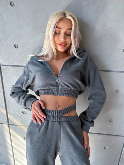 Damen Jogginganzug Sportlich Norvielle