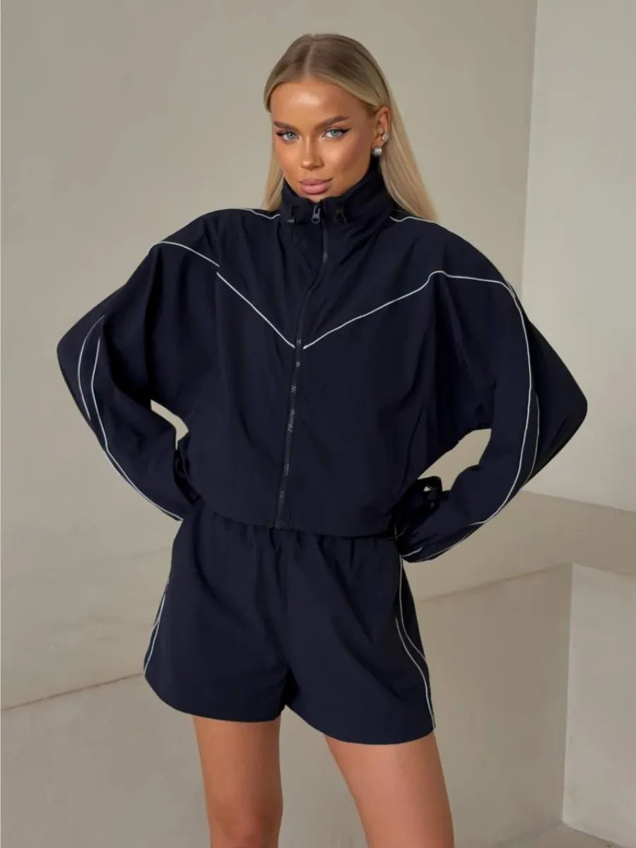Damen Outdoor-Jacke mit kurzen Hosen Sportlich Norvielle