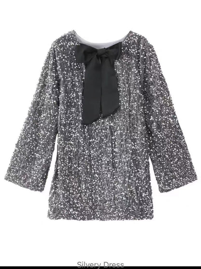Damen Mini-Kleid Pailletten Glitzer Norvielle