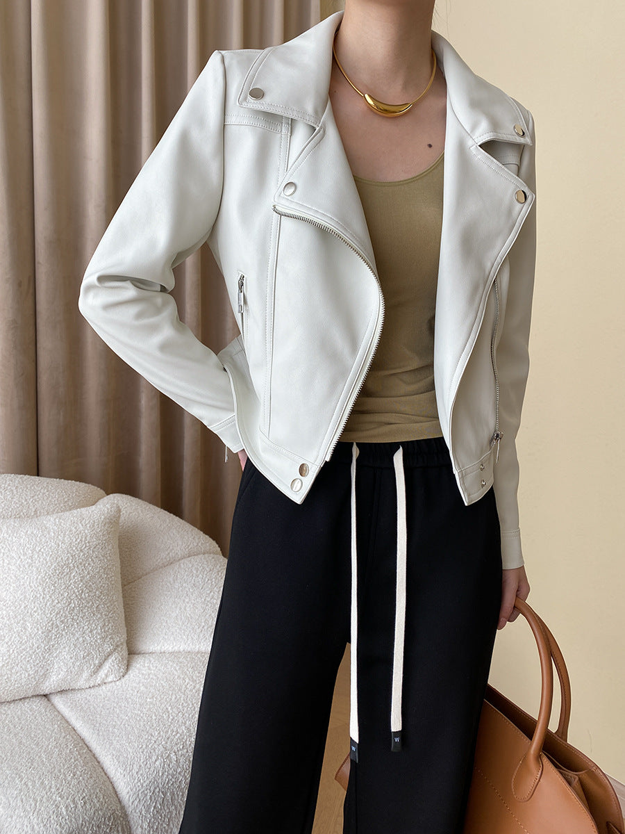 Damen Bikerjacke Kunstleder Norvielle