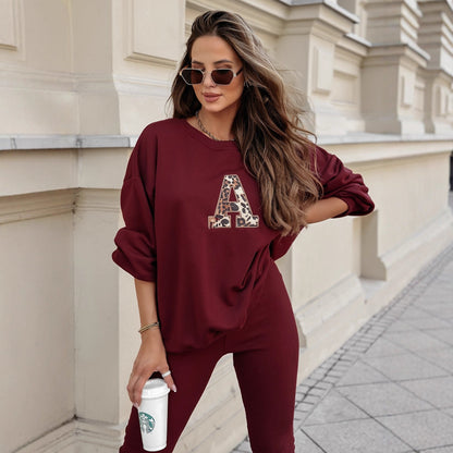 Damen Sweatshirt Leoprint Lässiger Schnitt Norvielle