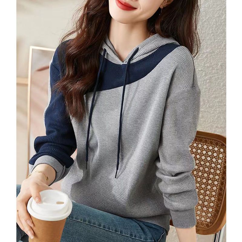 Damen Hoodie Strukturiertes Design Norvielle