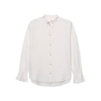 Damen Bluse Feine Stickereien Elegantes Design