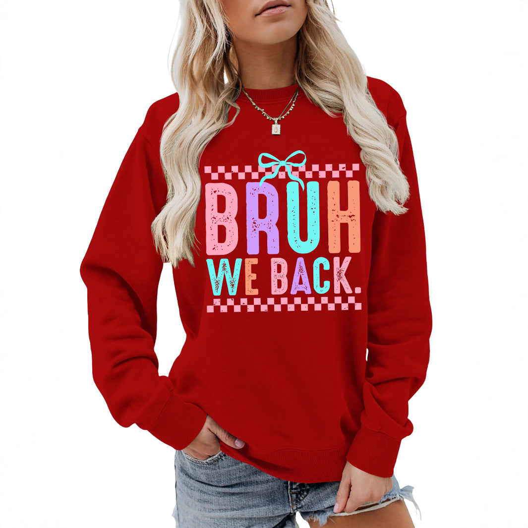Damen Sweatshirt Bequem Fröhlicher Druck Norvielle - Norvielle