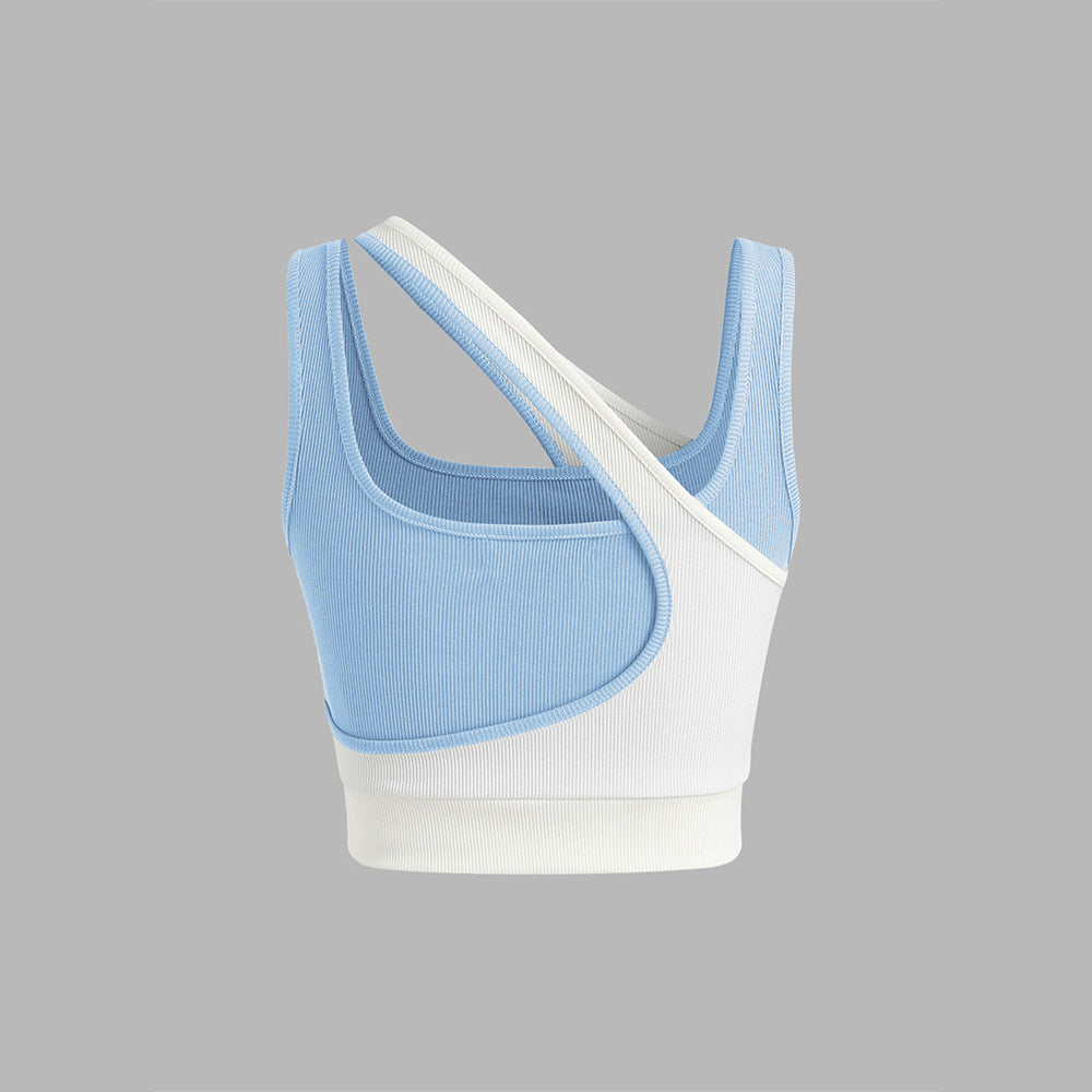 Damen Sport-Bustier Asymmetrisch Verstellbare Träger Norvielle