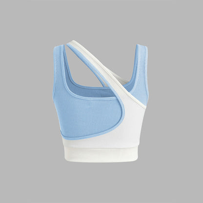 Damen Sport-Bustier Asymmetrisch Verstellbare Träger Norvielle