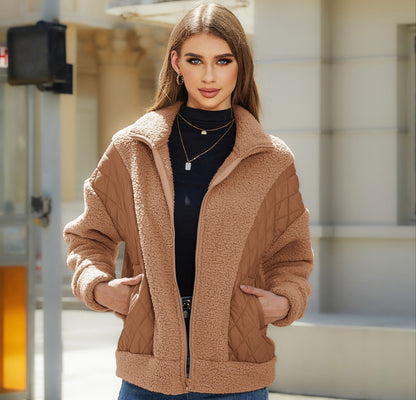 Damen Fleecejacke Steppdetails Praktische Taschen Norvielle