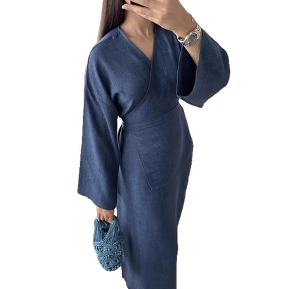 Damen Wickelkleid Stilvoll Norvielle