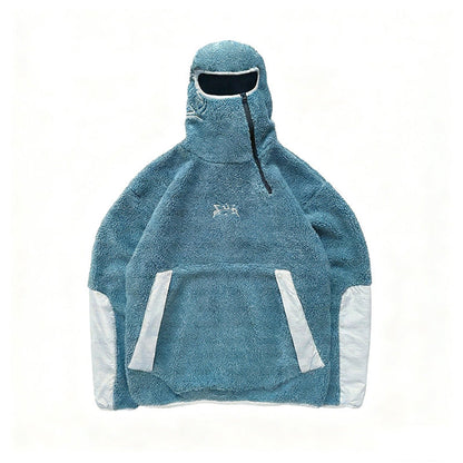 Damen Fleece-Pullover Hochkragen Praktische Taschen Norvielle