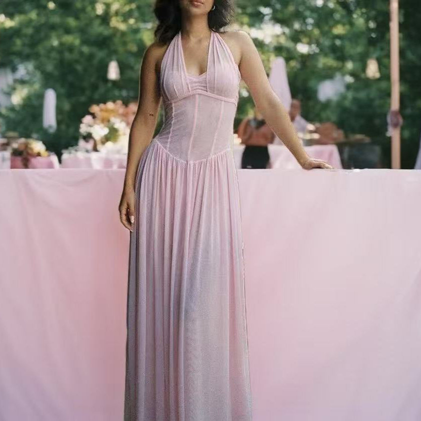 Damen Maxikleid Trägerlos Elegant Norvielle - Norvielle