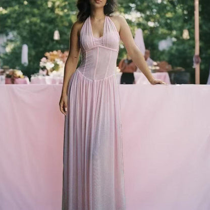 Damen Maxikleid Trägerlos Elegant Norvielle - Norvielle