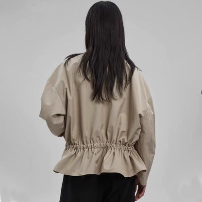 Damen Übergangsjacke mit Gürtel und Stehkragen Norvielle