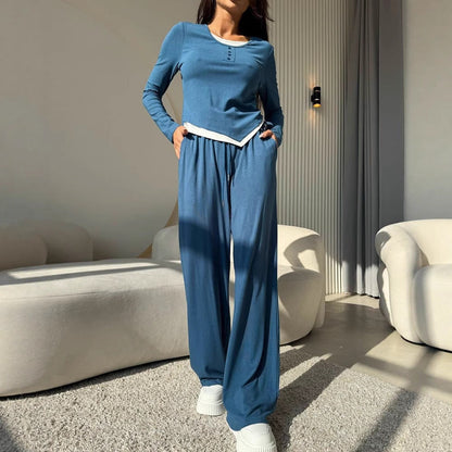 Damen Freizeitsuit Langarm Norvielle Bequem