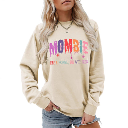 Damen Sweatshirt Zombie Motiv Norvielle