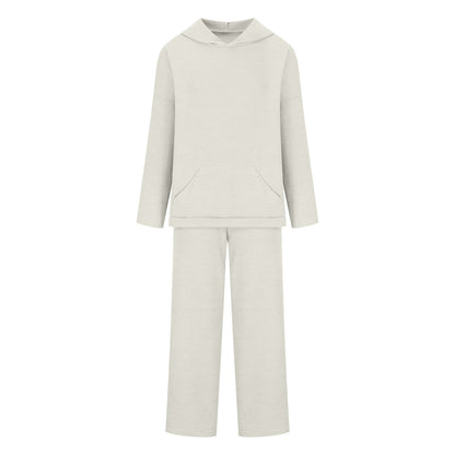 Damen Lounge-Set mit Kapuze und weitem Hosenbein Norvielle