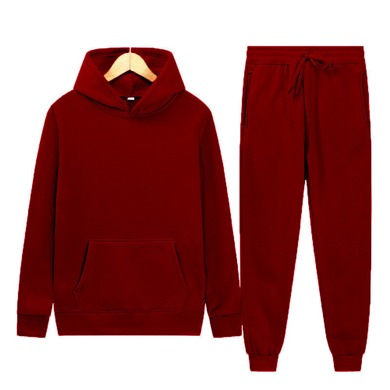 Damen Kapuzenpullover-Set Baumwollmix Jogginghose Anthrazit