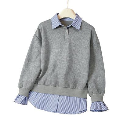 Damen Sweatshirt Hemdblusen-Design Norvielle Elegantes Design