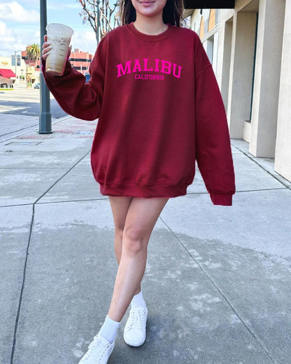 Damen Sweatshirt Weiches Material Norvielle California-Logo