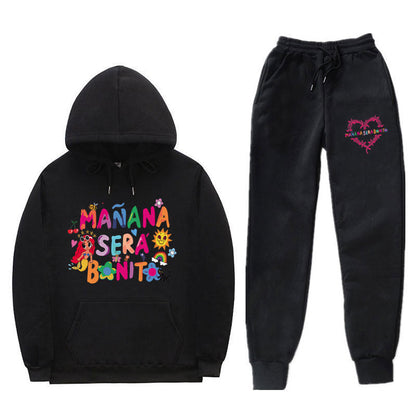 Damen Sweatshirt Jogginghose Set Bunt Norvielle