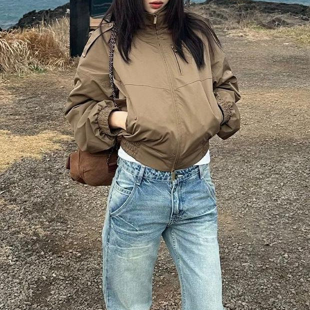 Damen Übergangsjacke Voluminöse Ärmel Norvielle - Norvielle