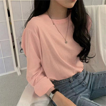 Damen Langarmshirt Lässiger Schnitt Zeitloses Design