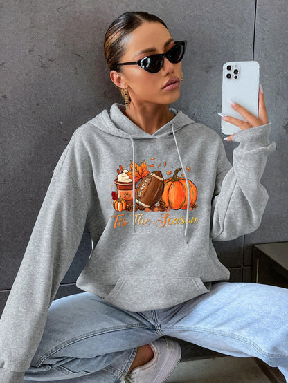 Damen Kapuzenpullover Herbstlich Gemütlich Norvielle