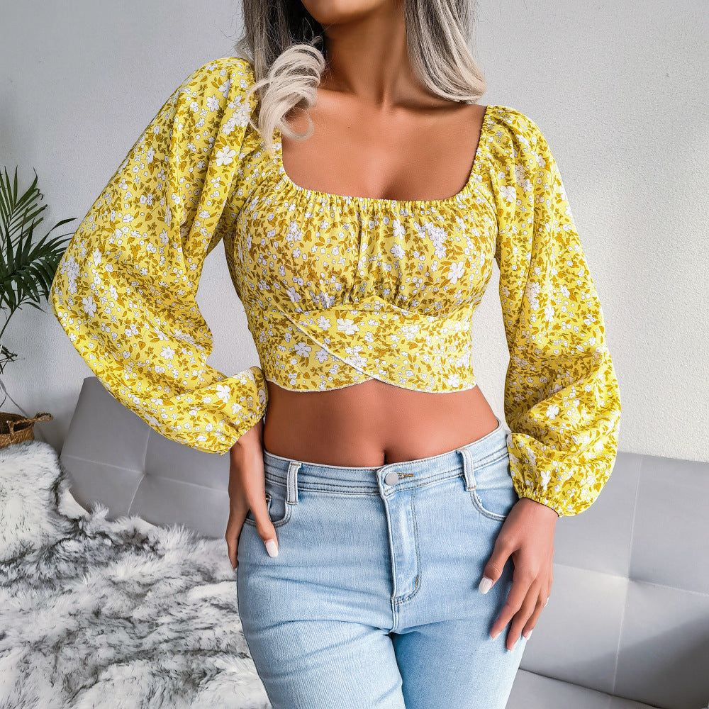 Damen Bluse Blumenmuster Norvielle