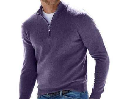 Herren Pullover Halb-Reißverschluss Stilvoll