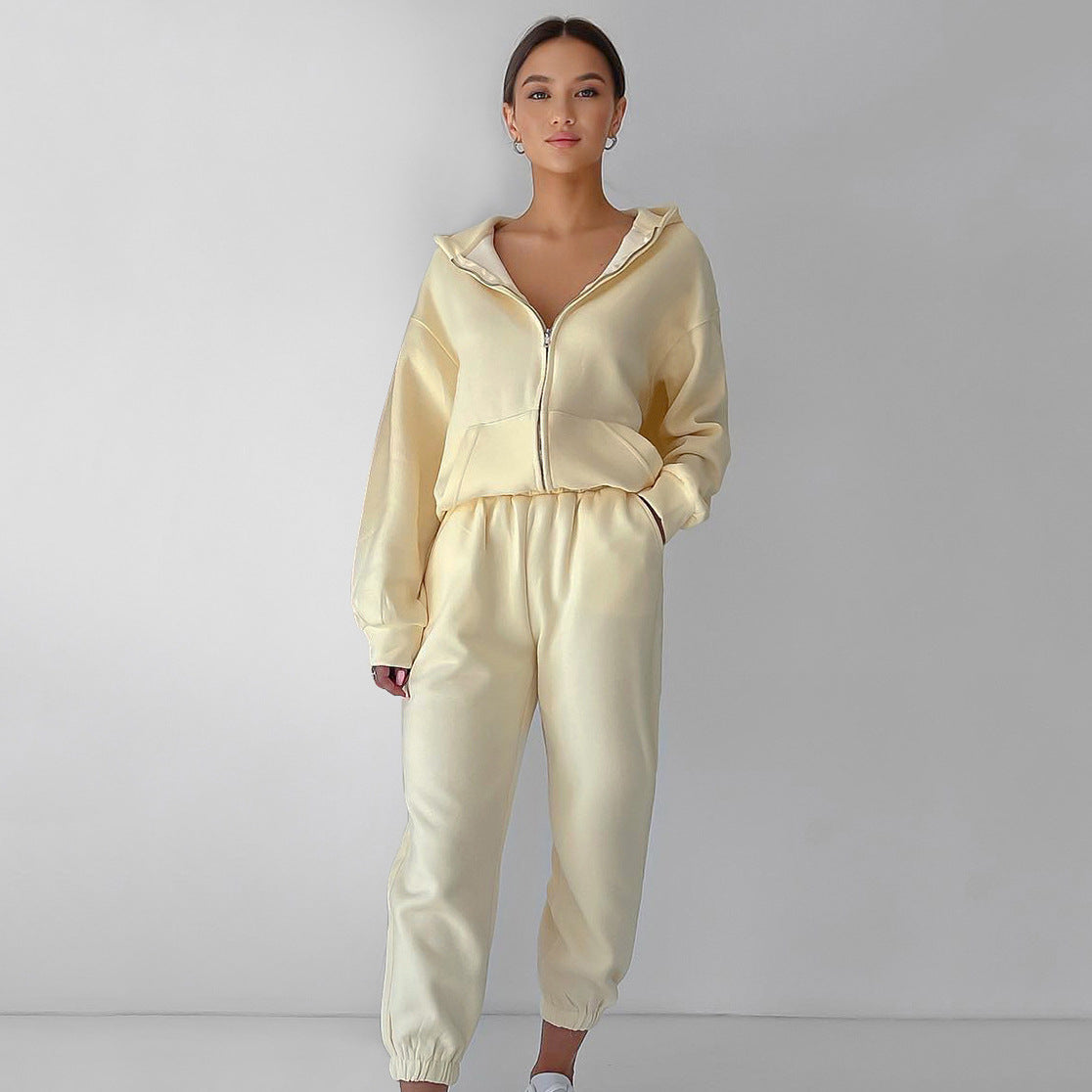 Damen Fleece-Jumpsuit Reißverschluss Bequem Norvielle