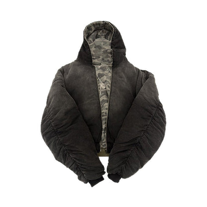 Damen Camouflage Bomberjacke Doppelmaterial Norvielle