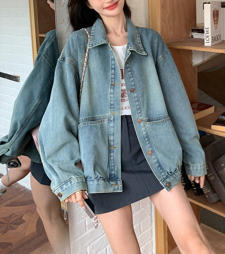 Damen Oversized Jeansjacke Norvielle