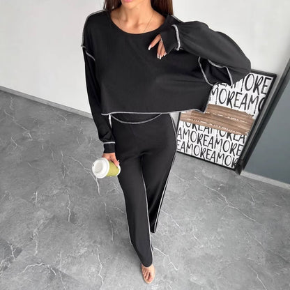Damen Lounge-Set Weites Norvielle-Kleid aus Baumwolle mit weitem