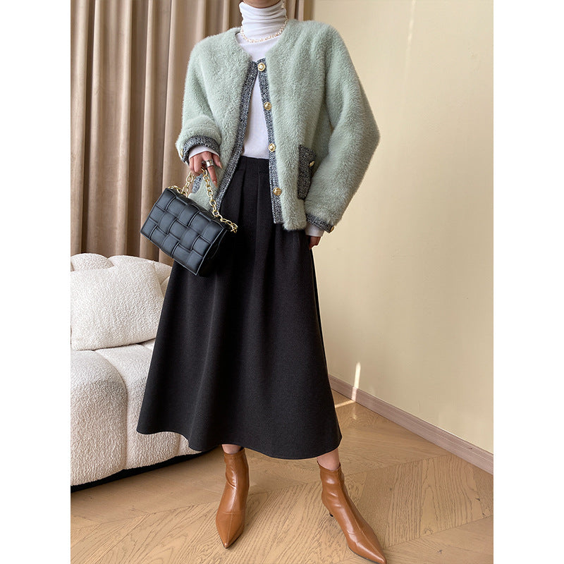 Damen Strickjacke Kuschelig mit Knöpfen und Taschen Norvielle