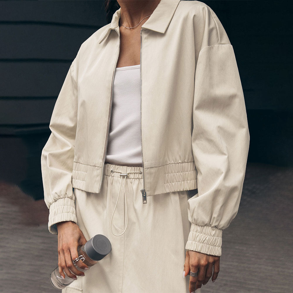 Damen Übergangsjacke Elastischer Bund Norvielle
