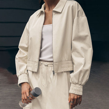 Damen Übergangsjacke Elastischer Bund Norvielle