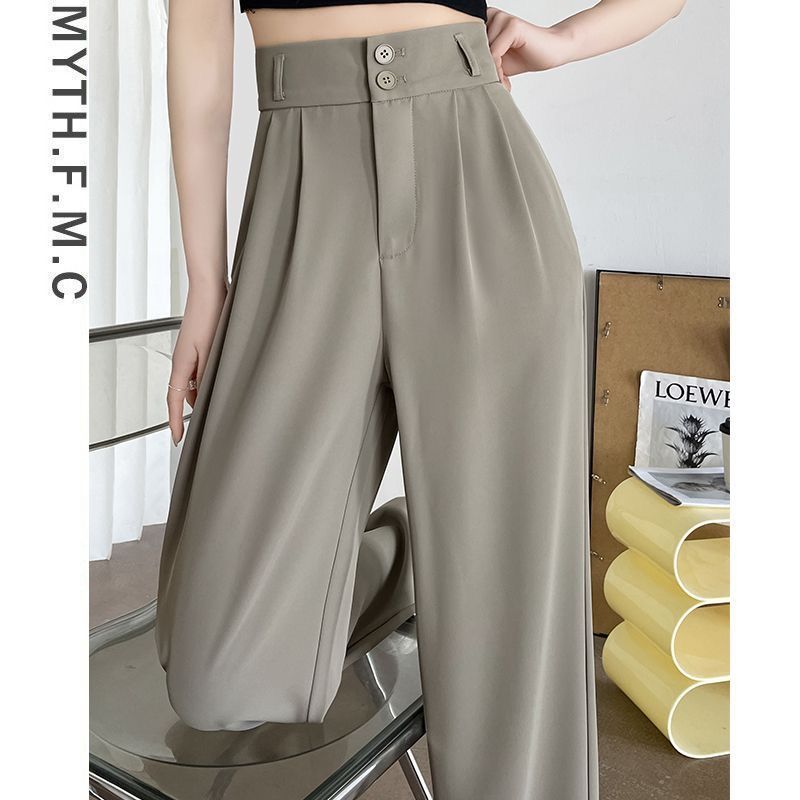Damen Klassische Taillenhose Elegant Faltenwurf Norvielle