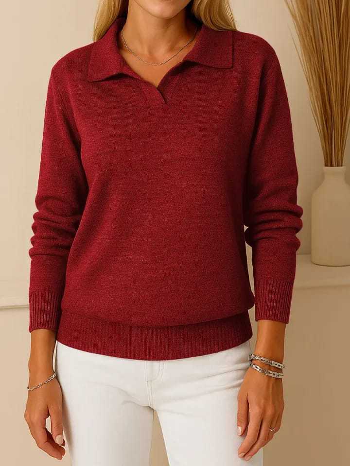 Damen Polo-Pullover Hochwertig Norvielle