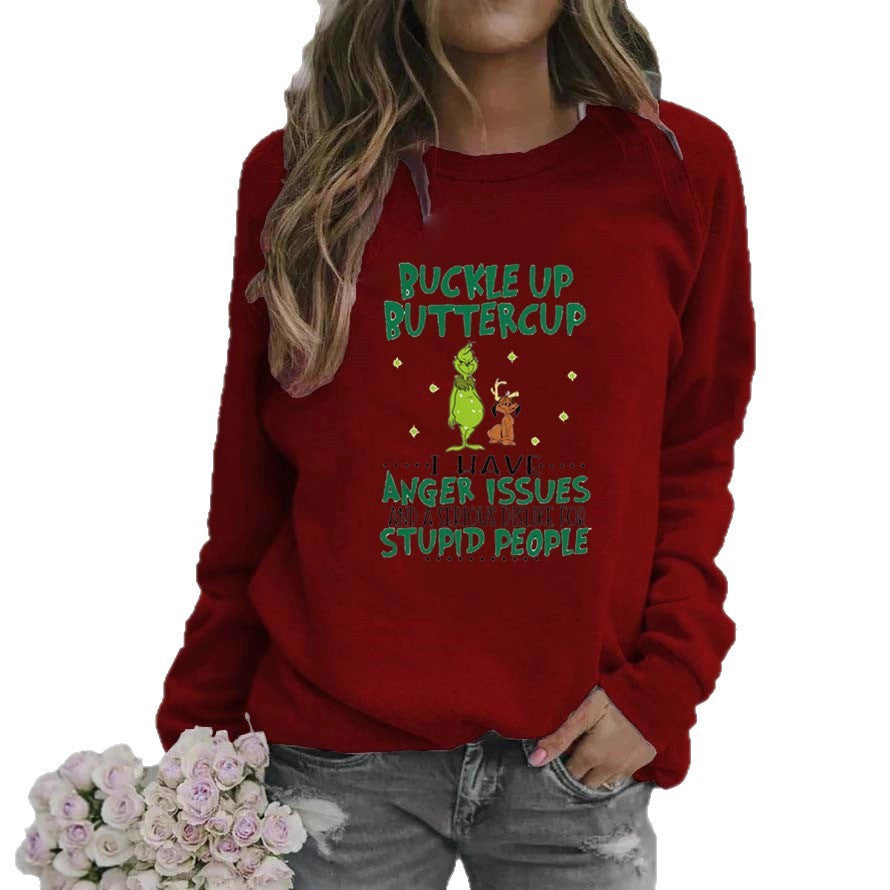 Damen Sweatshirt Humorvolles Design Norvielle