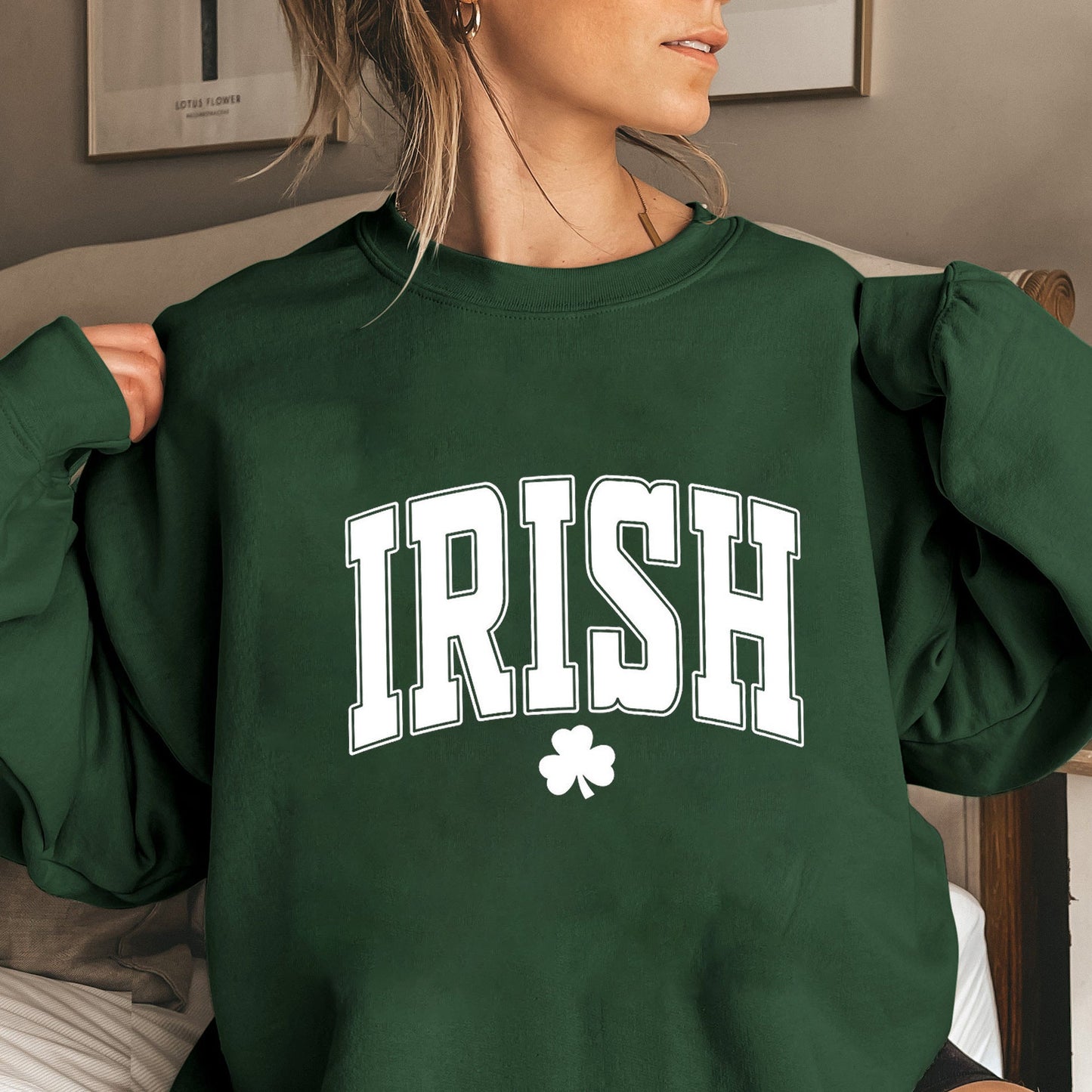 Damen Sweatshirt Irisches Design Baumwolle Norvielle - Norvielle