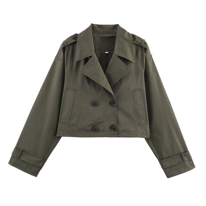 Damen Trenchcoatjacke Kurz Norvielle