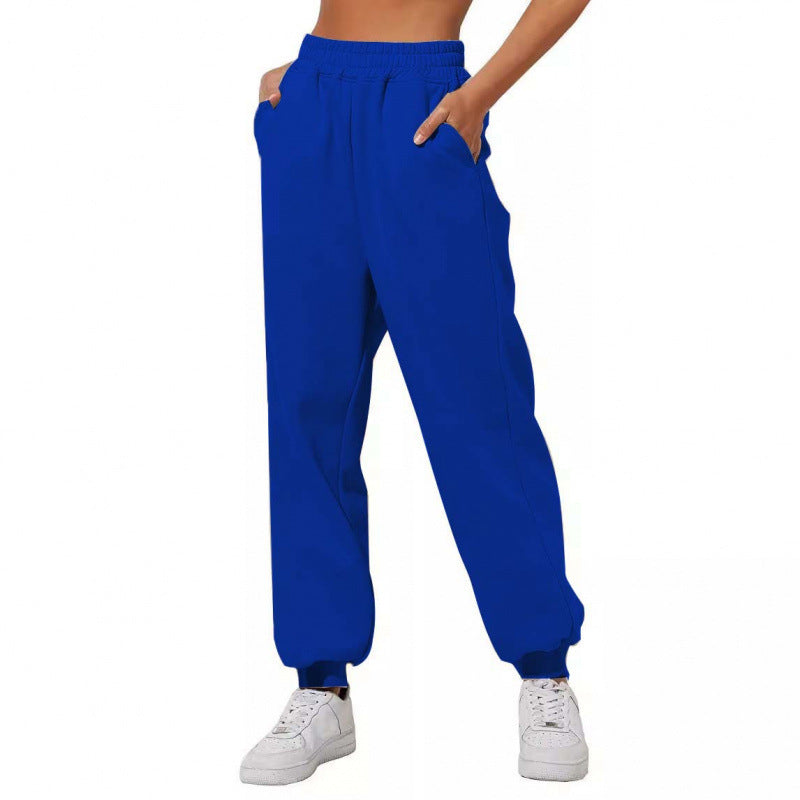 Damen Jogginghose Elastischer Bund Eingrifftaschen Norvielle