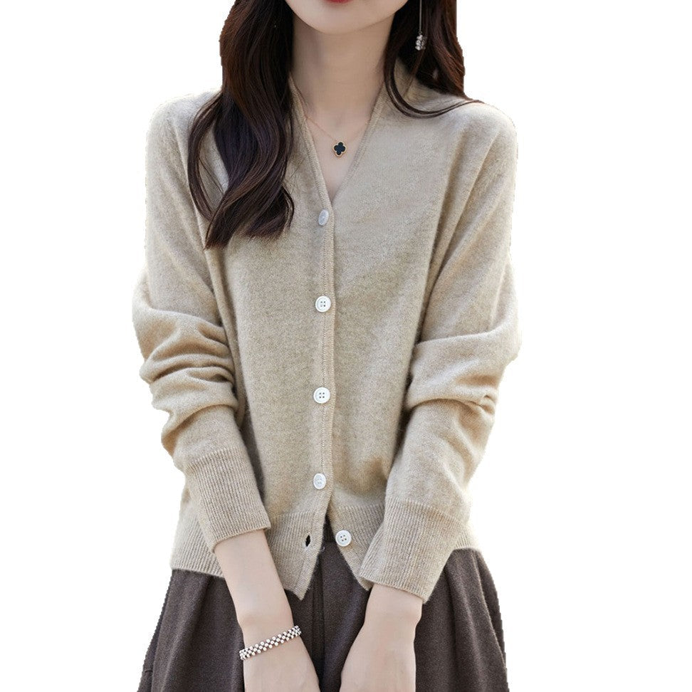 Damen Cardigan Knopfverschluss Weich Norvielle