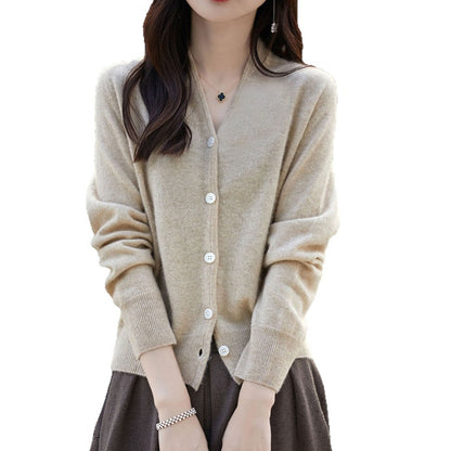 Damen Cardigan Knopfverschluss Weich Norvielle