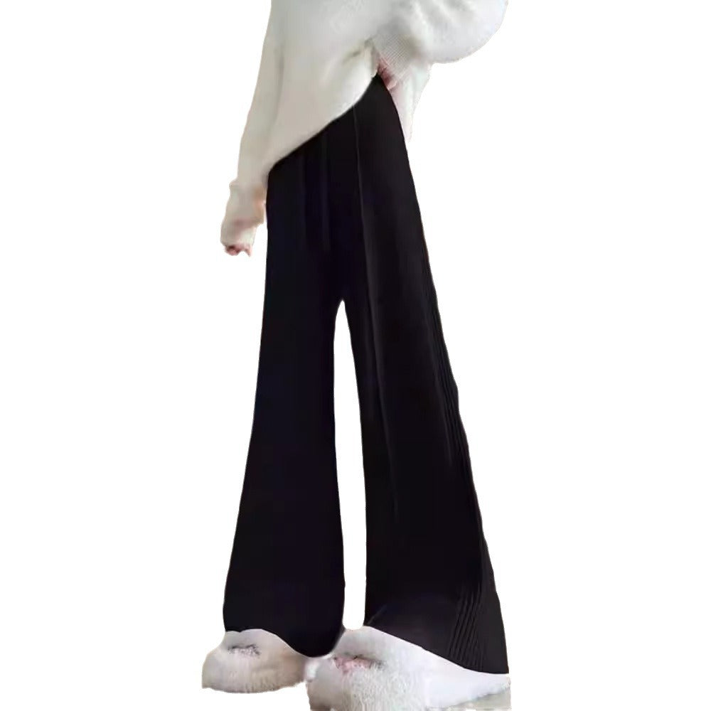 Damen Strickhose Weite Passform Strukturiertes Design Norvielle