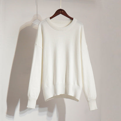 Damen Oversized Pullover Strukturiertes Strickmuster Beige