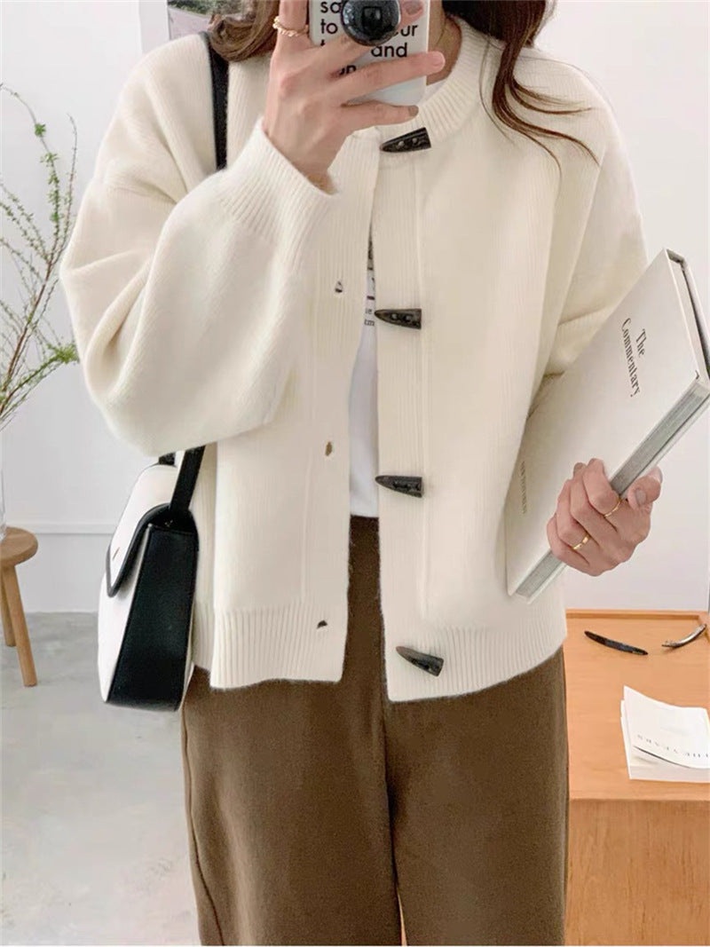 Damen Strickjacke mit Knöpfen Elegantes Design Norvielle