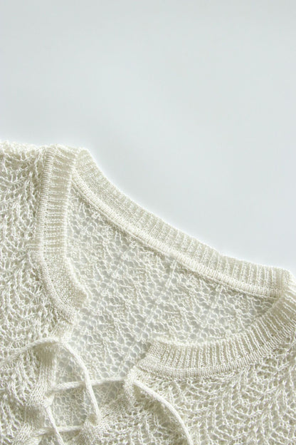 Damen Strickpulli Luftiger Auschnitt Norvielle