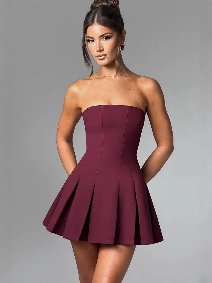 Damen Hochzeitskleid Bandeau mit Volumenrock und Figurschnitt