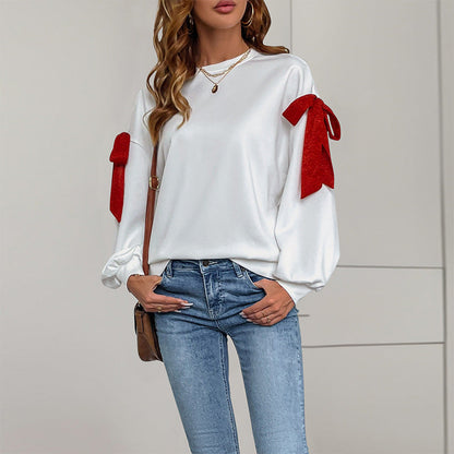 Damen Sweatshirt Voluminöse Puffärmel Norvielle