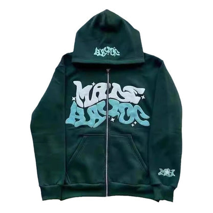 Damen Sportjacke Graffiti-Style Grau
